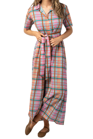 Beau & Ro Elle Maxi Dress, Lenox Plaid