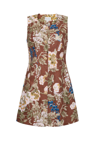 Cara Cara Rhapsody Dress, Flora Meadow Brown