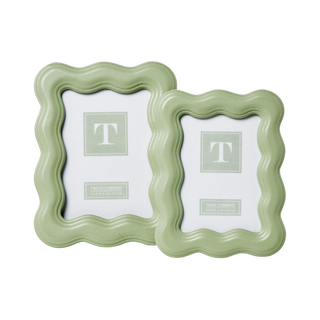 Wavy Wood 5x7 Photo Frame, Green