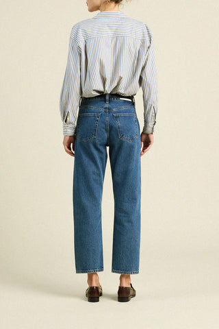 Trovata Blake Oversized Shirt, Oceanview Stripe