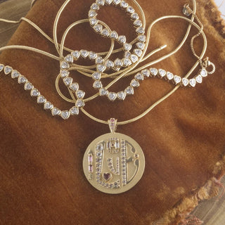 Jane Win Made from Love White Tennis Necklace