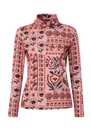 Carolina K Viento Turtleneck, Antique Floral Blush