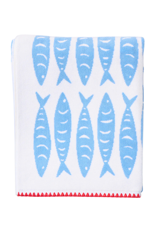 Weezie Beach Towel, Aegean Tide