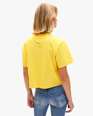 Clare V. Le Carre Tee Surrealisme Lips, Bright Yellow