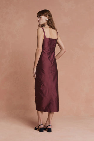 Lovaan Camilla Dress, Plum