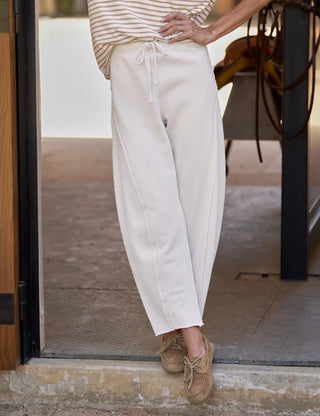 Frank & Eileen Bibi Barrel Leg Sweatpant, Vintage White
