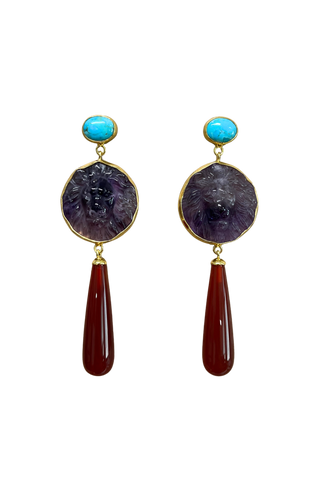 Chan Luu Amethyst Earrings