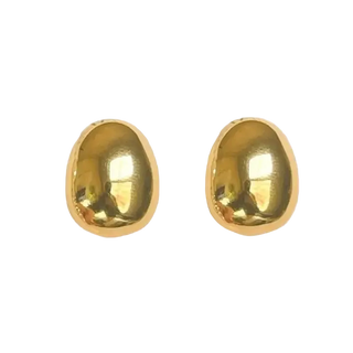 Gold Gumdrop Minimalist Earrings