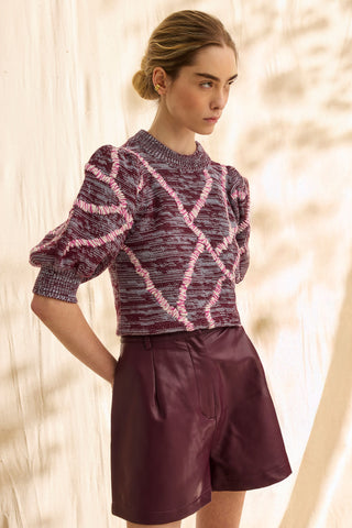 Marie Oliver Gail Top, Brandy Wine