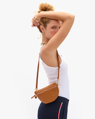 Clare V. Rattan Petite Fanny, Tan