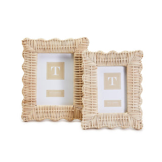 Wicker Weave 4x6 Photo Frame, Rattan
