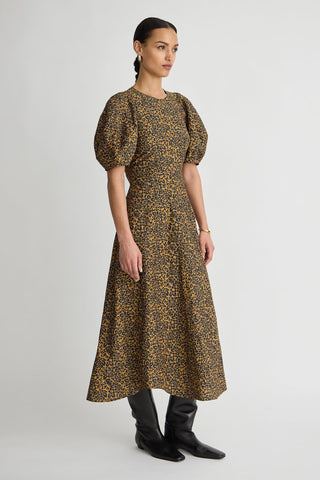 Apiece Apart Bettina Maxi, Leo Floral Midnight