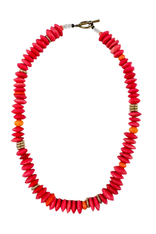 Twine & Twig Classic 18" Necklace, Hot Pink