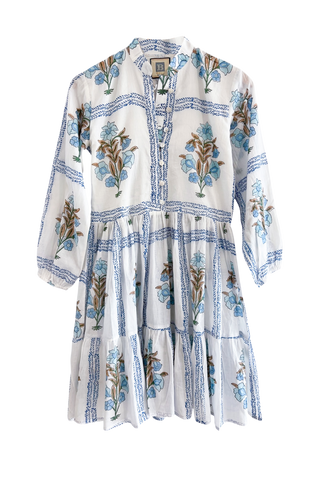 Bell Celeste Mini Dress, Blue Floral