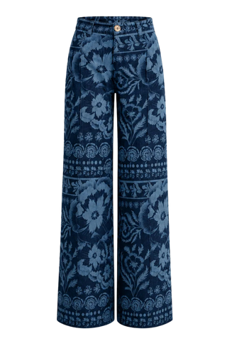 Carolina K Ezra Pant, Denim Flower