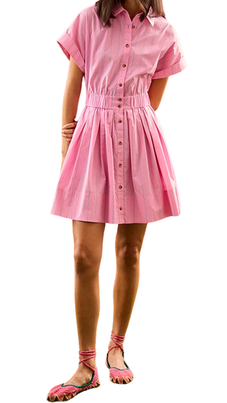 Hunter Bell Howard Dress, Watermelon Stripe