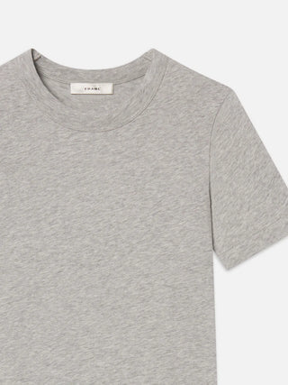 Frame The Heather Boxy Tee, Heather Grey