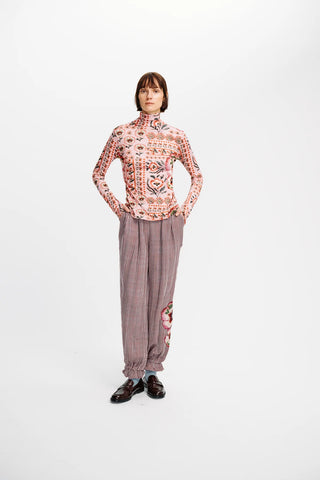 Carolina K Viento Turtleneck, Antique Floral Blush