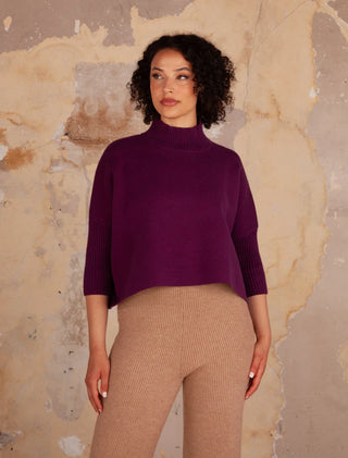 Kerisma Aja Sweater, Purple Wine