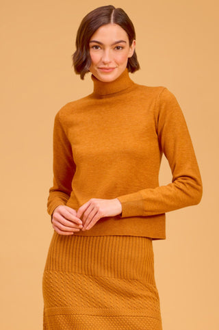 Olivia by Livro Erin Turtleneck, Saddle