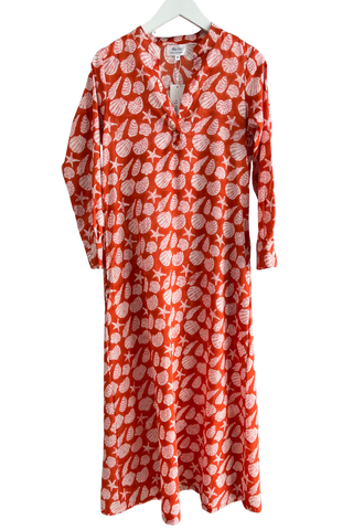 Classic Kurta, Shell Collector Red