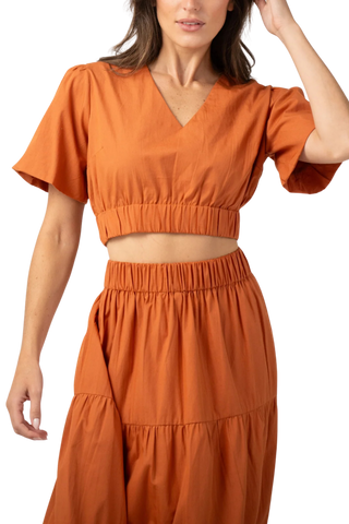 Beau & Ro Abby Top, Persimmon