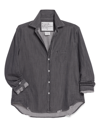 Frank & Eileen Eileen Relaxed Button-Up Shirt, Washed Black Denim