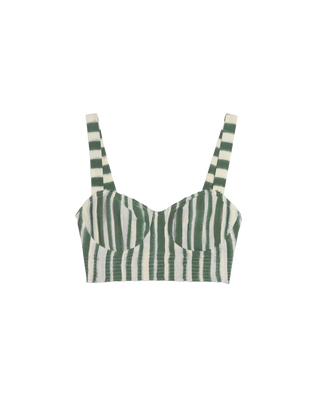 Emporio Sirenuse Dalia Ikat Stripes, Sage Green