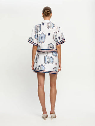 Kivari Alessia Top, Cream Navy