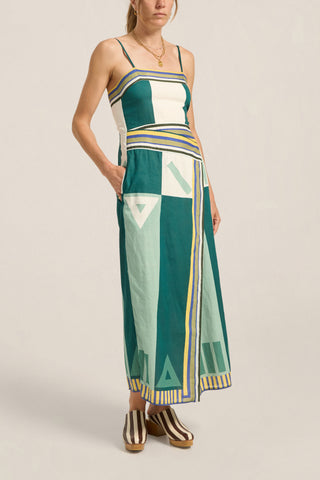 Ilio Nema Aethra Dress, Green Sarong Voile