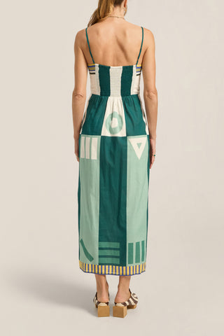 Ilio Nema Aethra Dress, Green Sarong Voile