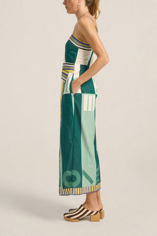 Ilio Nema Aethra Dress, Green Sarong Voile
