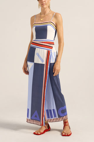 Ilio Nema Aethra Dress, Blue Sarong Voile
