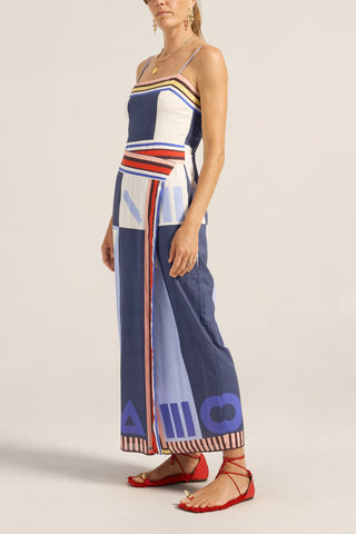 Ilio Nema Aethra Dress, Blue Sarong Voile