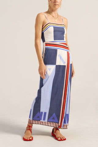 Ilio Nema Aethra Dress, Blue Sarong Voile
