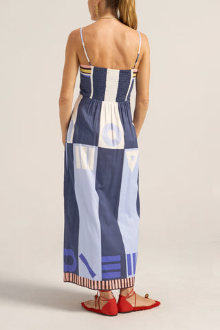 Ilio Nema Aethra Dress, Blue Sarong Voile