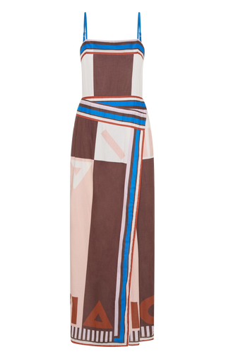 Ilio Nema Aethra Dress, Pink/Brown Sarong Voile