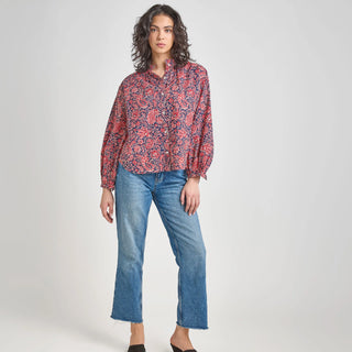 Pink Chicken Josephine Top, Paisley Vines