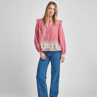 Pink Chicken Misha Top, Small Paisley