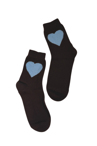 Jumper 1234 Heart Socks, Cocoa Splash