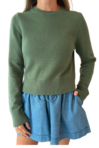 One Grey Day Lowen Crewneck, Thyme