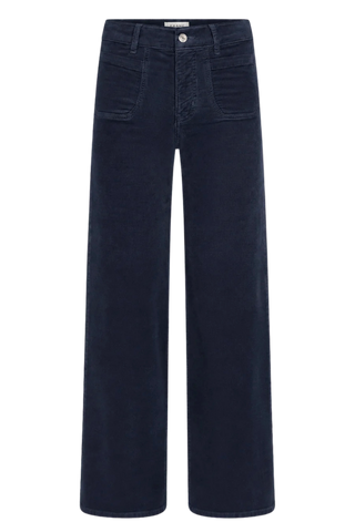 Frame LE Slim Palazzo Modernist Pocket Corduroy, Navy