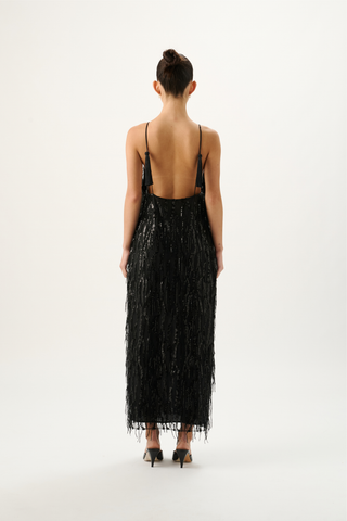 Roame. Tasmin Sequin Dress, Black