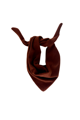 White & Warren Cashmere Neckerchief, Dark Cognac