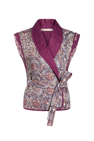 Marie Oliver Bowie Vest, Wisteria