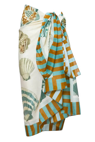 Hunter Bell Sarong Cover Up, Somers Shell Cream