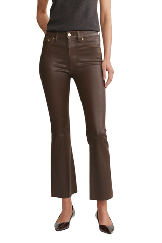 DL1961 Bridget Boot High Rise Instasculpt™ Crop, Brownstone Coated