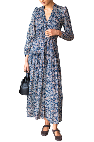 Love Tomas Frances 4 Basque Dress, Artisan Flower Vines Organic