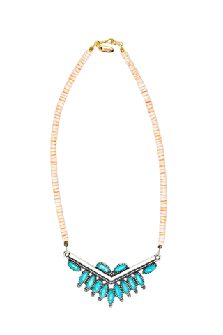 Gather Goods Needlepoint Arrow Necklace