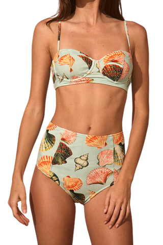 Hunter Bell Bermuda Bikini Set, Somers Shell Mint